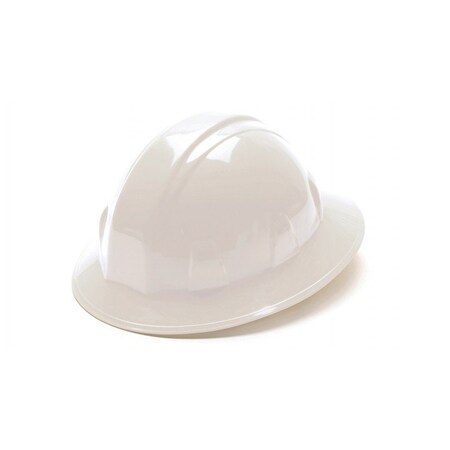Pyramex - SL Series Full Brim Hard Hat - White-Full Brim 4 Pt Ratchet Suspension HP24110